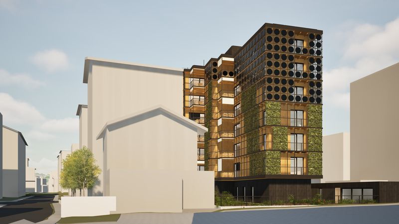 Mobilis in Mobili – Fassade Ost – Archimethod